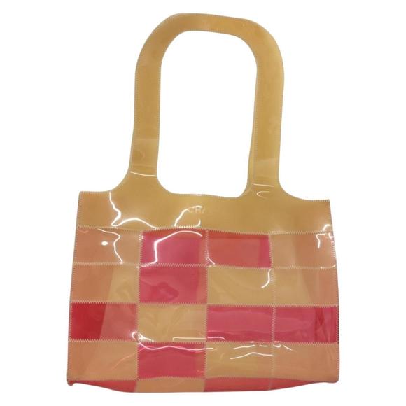 CHANEL Tote Bag Vinyl Beige CC Auth 133066 - Picture 13 of 16